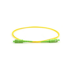 Κίτρινο ενιαίο σκοινί μπαλωμάτων τρόπου οπτικό/Apc Sc PVC σκοινί μπαλωμάτων 3 μέτρο