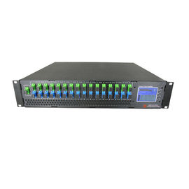 Οπτικός ενισχυτής 34dBm 1550 WDM EDFA 16 λιμένων EDFA CATV για το δίκτυο παροχής καινοτόμων πολυμεσικών υπηρεσιών GPON OLT