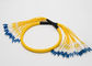 Σκοινί μπαλωμάτων UPC-Lc UPC Lc, κίτρινο σκοινί 2.0mm μπαλωμάτων SM κλάδος 24 πυρήνων