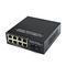 1 υψηλή επίδοση μετατροπέων μέσων Gigabit Ethernet ινών λιμένων Fiber+8 Rj45